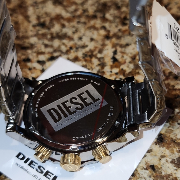 Diesel Double Down 2.0 Gun Metal Stainless Steel - Picture 4 of 6